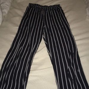 Brandy Melville Black Striped Frankie Pants